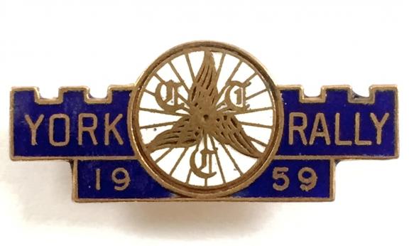 Cyclists Touring Club 1959 CTC York rally badge