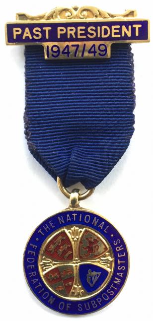National Federation of Subpostmasters silver union medal