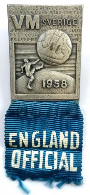 Fifa World Cup 1958 England Official football badge