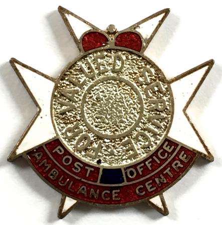 Post Office Ambulance Centre For Valued Service GPO lapel badge