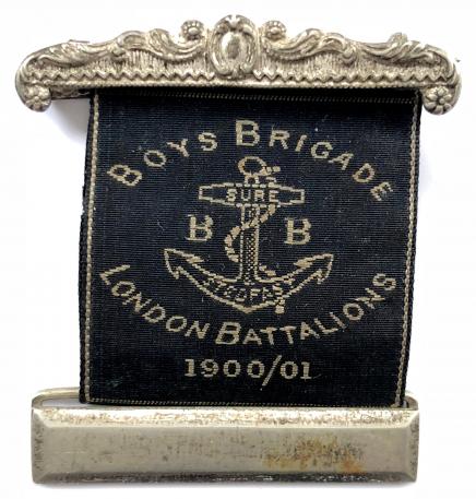 Boys Brigade London Battalions 1900 to 1901 ribbon badge