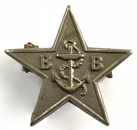 Boys Brigade five pointed star efficiency award badge 1890 to 1904