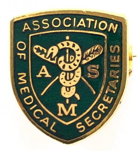 Association of Medical Secretaries union badge