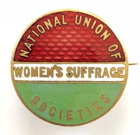 National Union of Women's Suffrage Societies NUWSS Suffragists badge