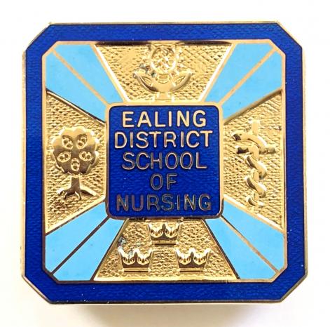 Ealing District School of Nursing London 1979 silver qualification badge