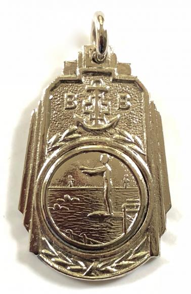 Boys Brigade cross swimming medal badge
