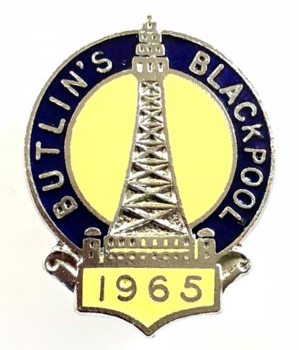 Butlins 1965 Blackpool holiday camp tower badge