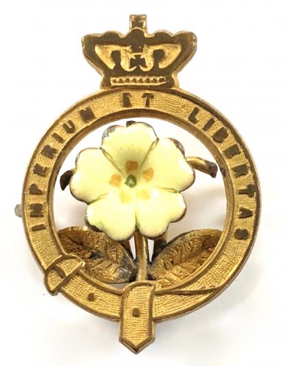 Primrose League badge ladies Victorian pin brooch