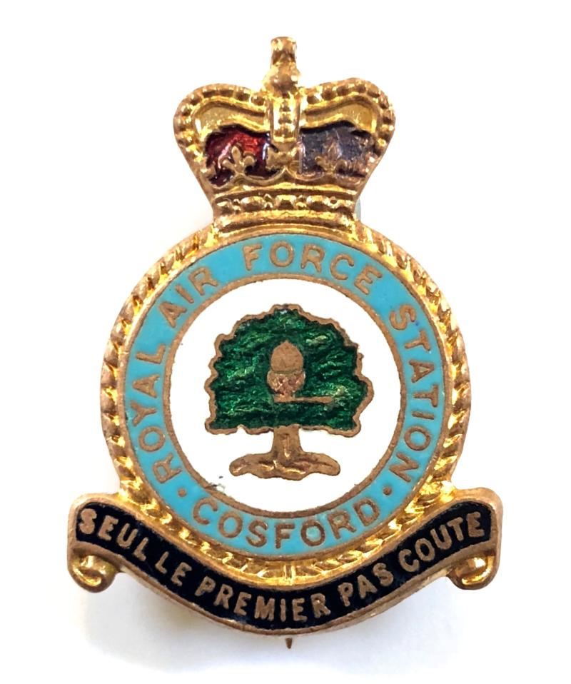 RAF Station Cosford Royal Air Force Badge H.W.Miller