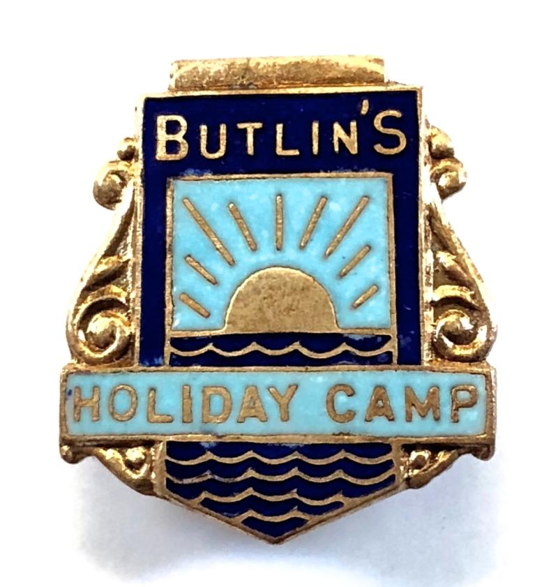 Butlins 1951 Ayr holiday camp undated rising sun badge