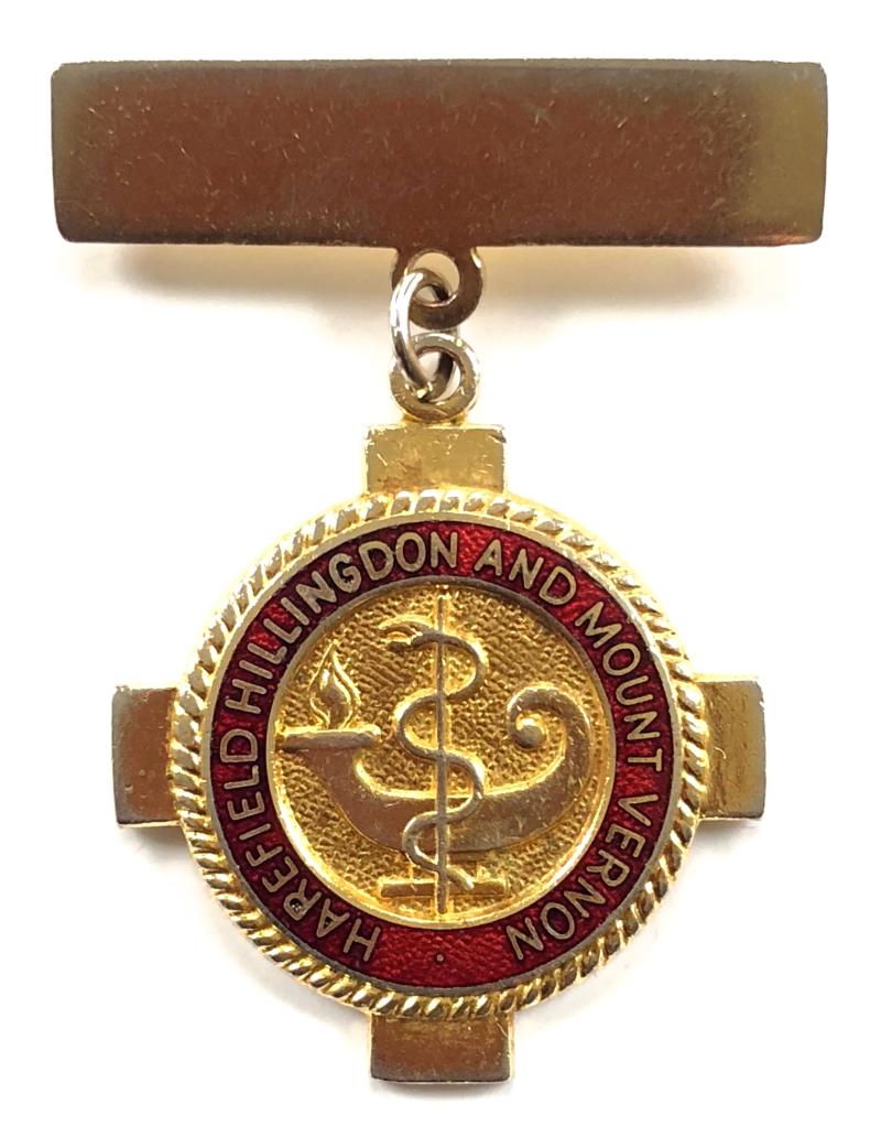 Harefield Hillingdon and Mount Vernon Hospitals School of Nursing badge
