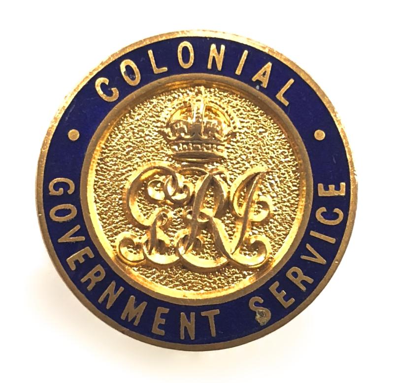 WW1 Colonial Government Service on war service numbered badge