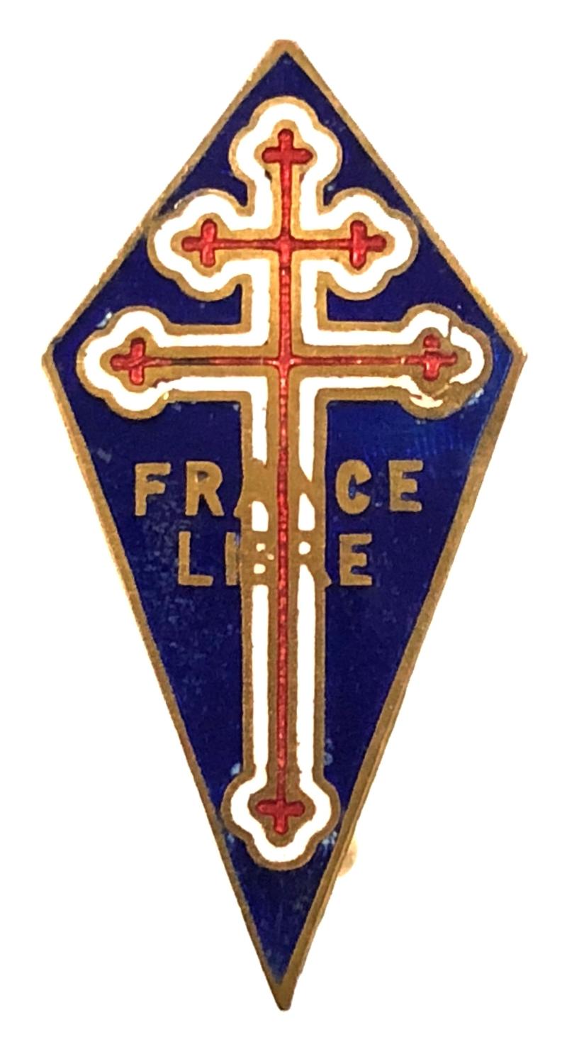 WW2 Free French Navy 'Forces Navales Françaises Libres' officiallly numbered badge