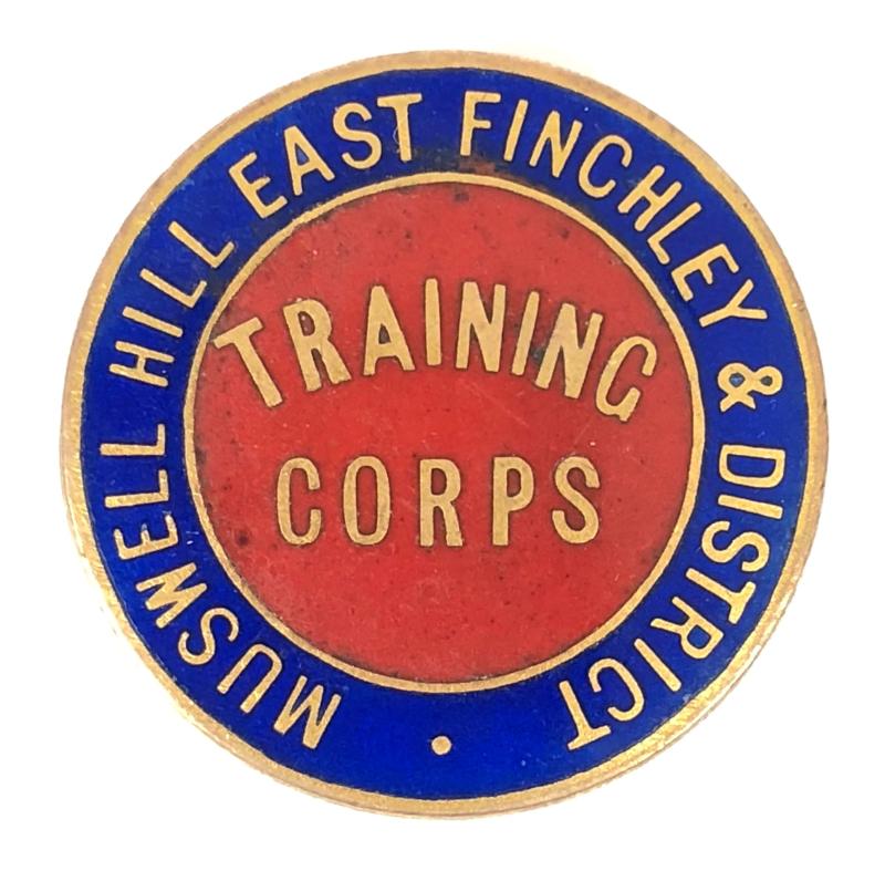 WW1 Muswell Hill East Finchley & District Training Corps VTC Badge North London