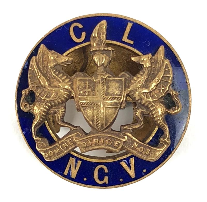 WW1 City of London National Guard Volunteer VTC badge