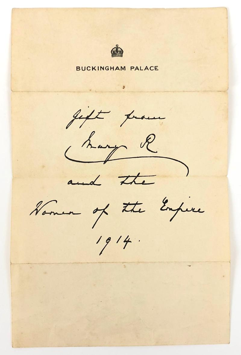 Princess Mary and the Women of the Empire 1914 Comforts Fund Buckingham Palace Letter