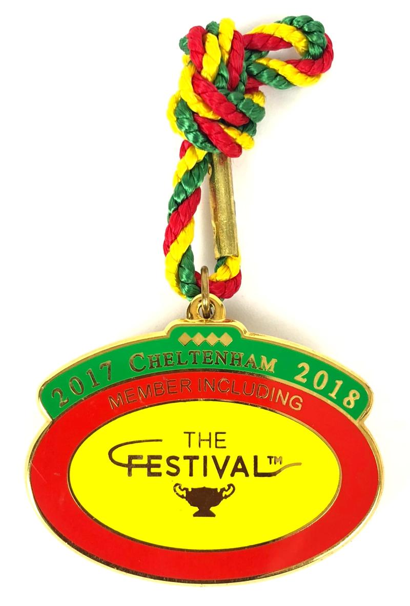 2017 Cheltenham 2018 The Festival horse Racing Badge Member Including
