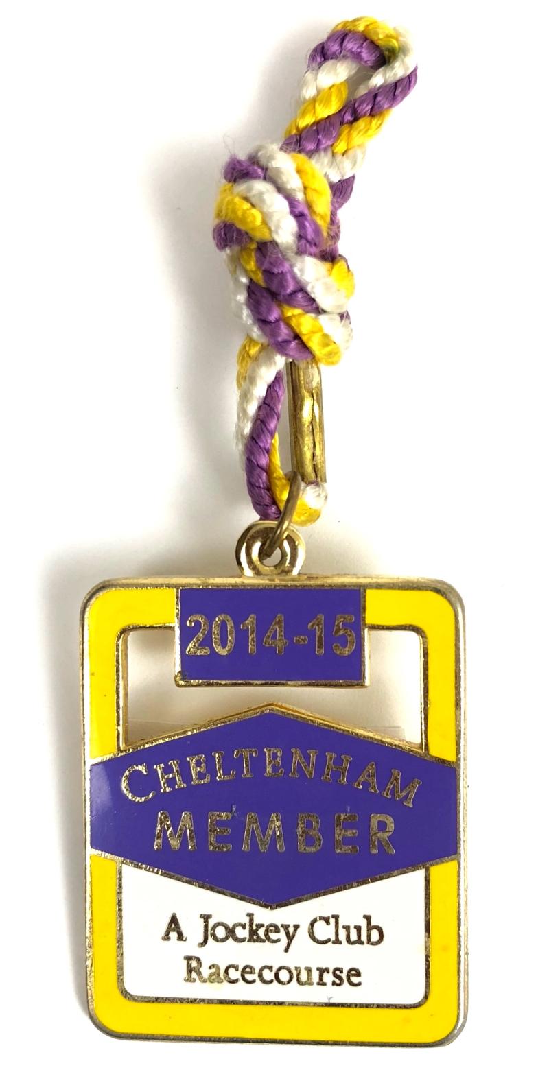 2014 -15 Cheltenham Annual Member Jockey Club Racecourse Badge