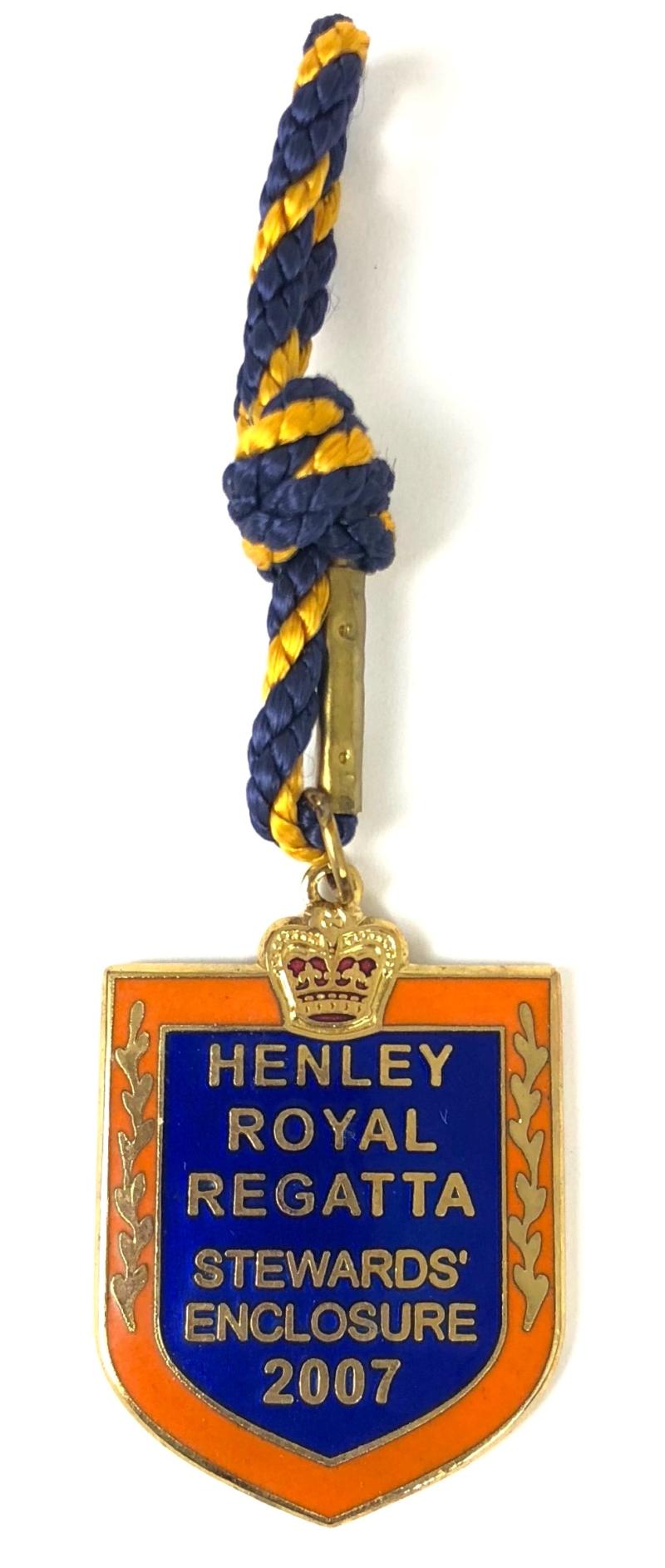 2007 Henley Royal Regatta stewards enclosure badge
