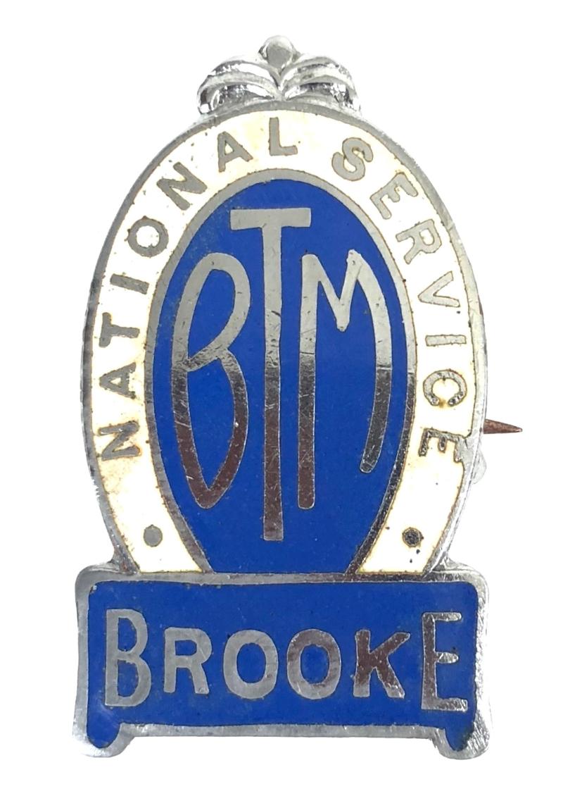 Brooke Tool Manufacturing Co Birmingham National Service Home Front Badge