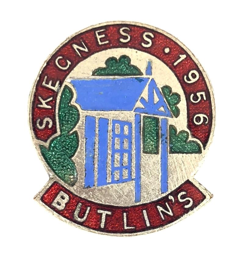 Butlins 1956 Skegness holiday camp blue chalet badge