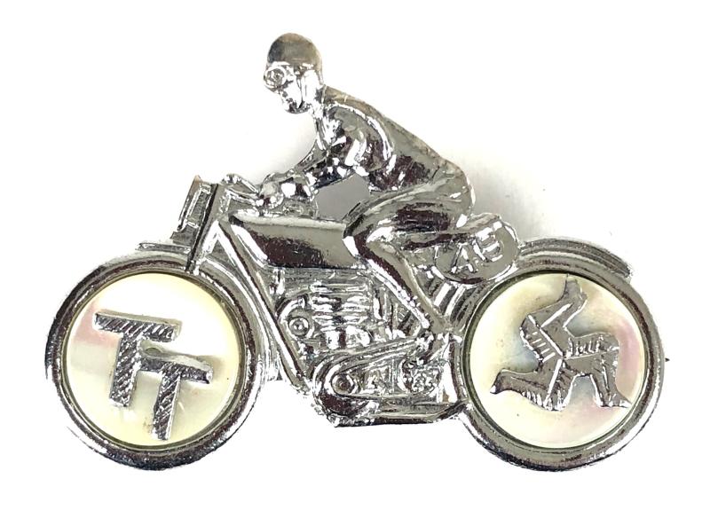 Isle of Man TT race motorcycle badge registration mark 1948