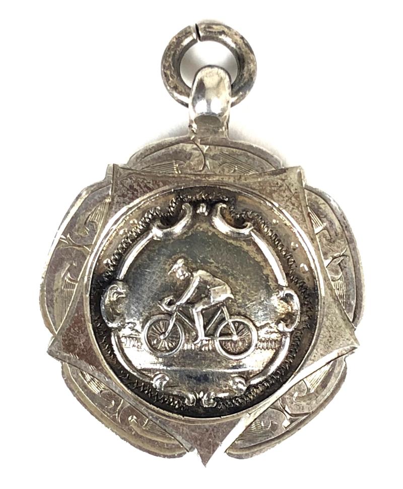 Cycling Medallion 1934 Hm Chester silver fob badge
