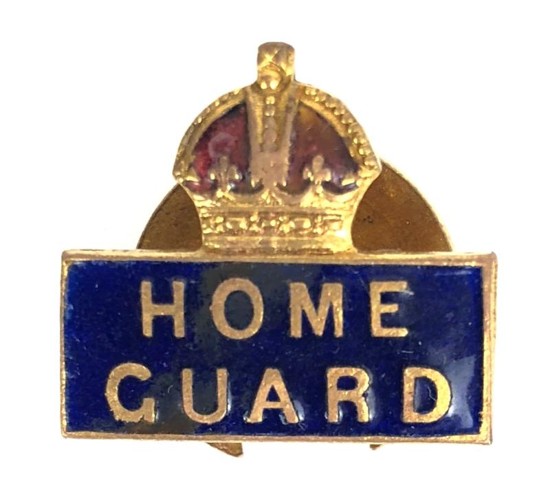 WW2 Home Guard invasion defence home front lapel badge